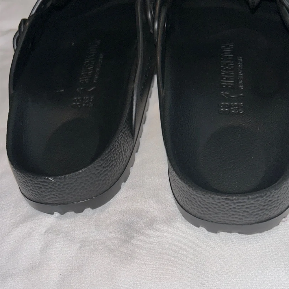 Birkenstock 38 Black Slip-On Clogs - Picture 6 of 12